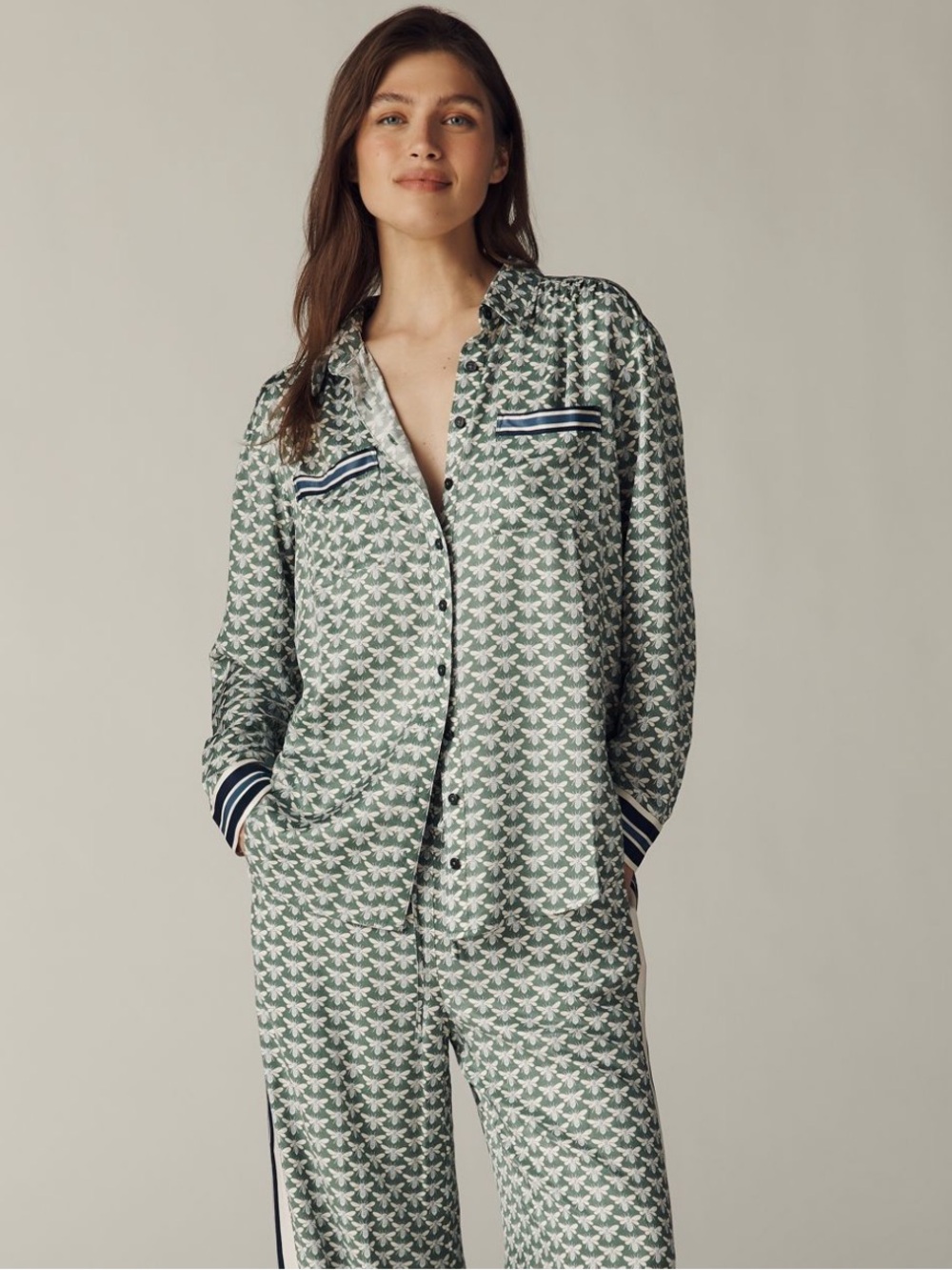 Maeve Rudi Silky Shirt Blouse